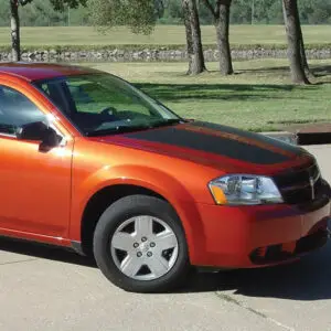 2008-2014 Dodge Avenger Avenged Hood Vinyl Racing Stripes Graphic Kit