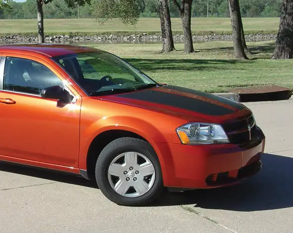 2008-2014 Dodge Avenger Avenged Hood Vinyl Racing Stripes Graphic Kit