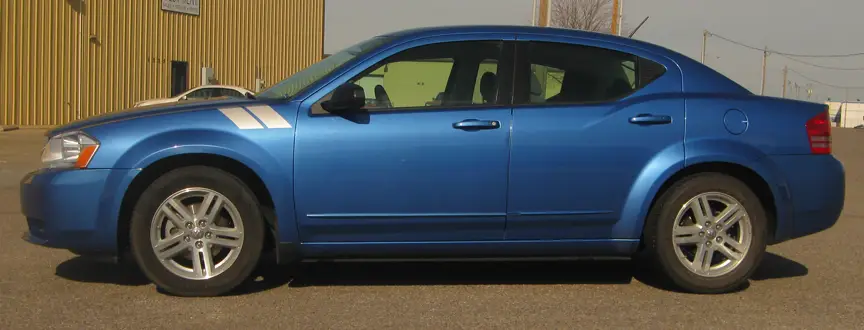 2008-2014 Dodge Avenger Double Bar Graphic Kit - Image 2