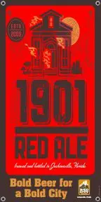 Bold City Brewery 18.5" X 36" 1901 Red Ale Banner