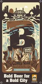 Bold City Brewery 18.5" X 36" Coffee Stout Banner