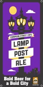 Bold City Brewery 18.5" X 36" Lamp Post Ale Banner