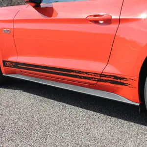 2015- 2017 Ford Mustang Breakup Vinyl Rocker Stripe Graphic Kit