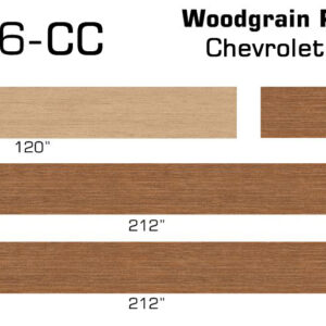 91-96 Chevrolet Caprice Wagon Burma Teak Digital Reproduction Wood Grain Replacement Kit