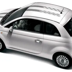 2011-2017 Fiat 500 Checkered Rally Graphic Kit