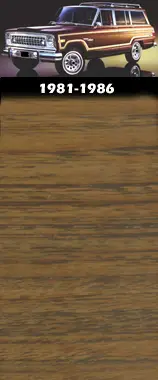 1981-1991 Jeep Grand Wagoneer Wood Grain Vinyl Kit(Choose Cherry Oak or Marine Teak) - Image 2