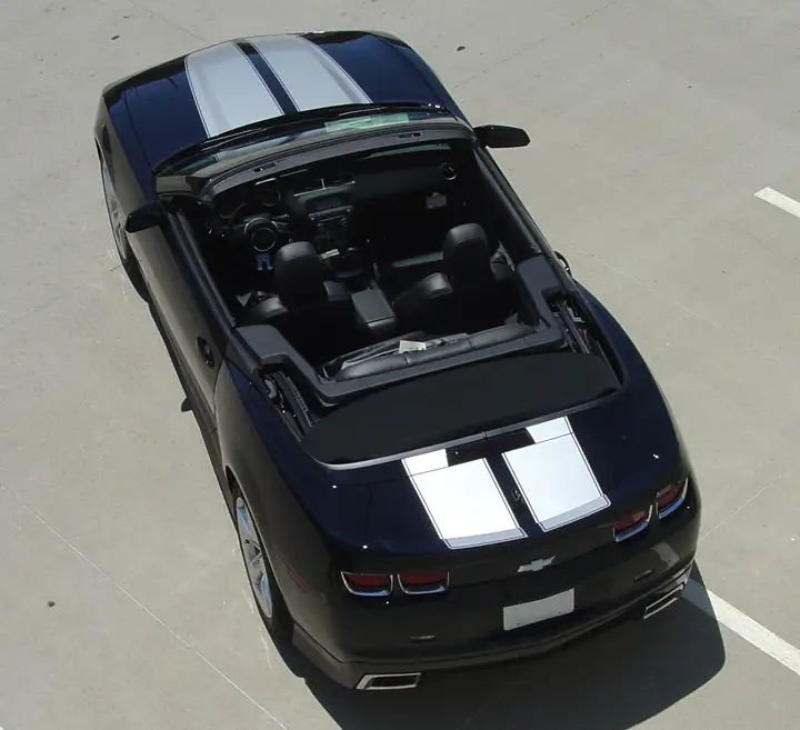 2009-2013 Chevrolet Camaro R-Sport Hood & Trunk Stripes Rally Kit (Convertible) - Image 2