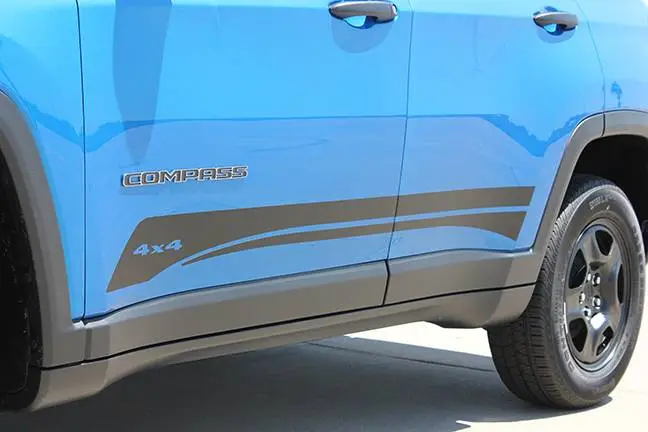 2017-2019 Jeep Compass Course Rocker Graphic Kit