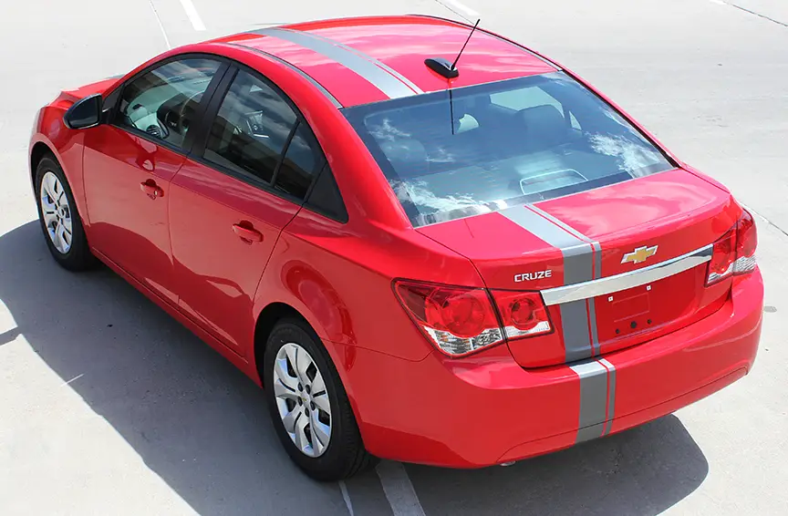 2008-2015 Chevrolet Cruze Cruzin' Euro Rally Stripe Graphic Kit - Image 2