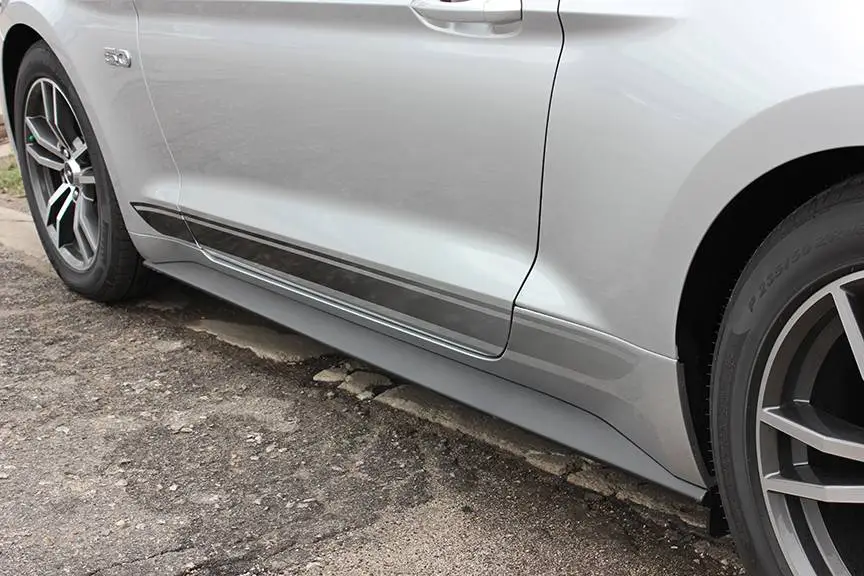 2015-UP Ford Mustang Faded Rocker Stripe Kit - Image 2