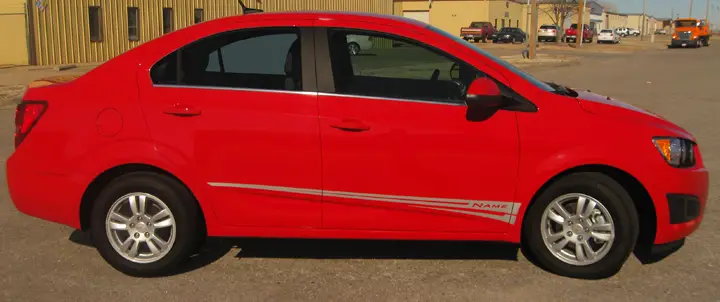 2012-2017 Chevy Sonic Flare Graphic Kit - Image 2