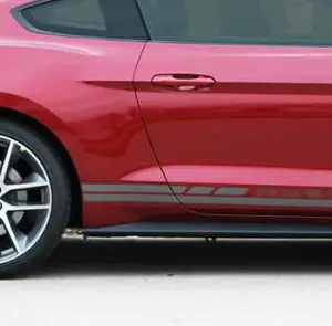 2015-2017 Ford Mustang Haste Rocker Stripe Vinyl Graphic Kit
