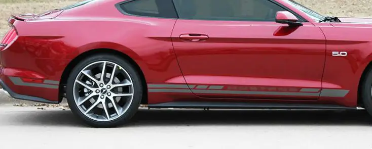2015-2017 Ford Mustang Haste Rocker Stripe Vinyl Graphic Kit