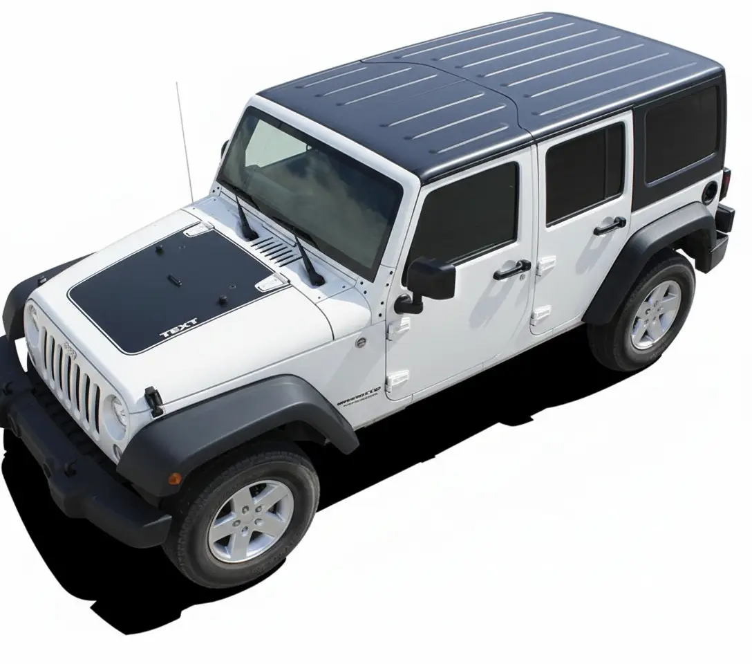 2008-2017 Jeep Wrangler Unlimited Outfitter Vinyl Hood Graphic Kit