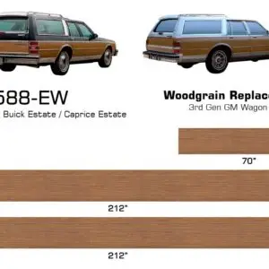 GM Estate Wagon Digital Reproduction Wood Grain Replacement Kit