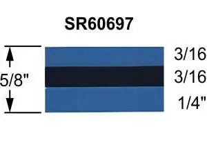 5/8" Paint Break Truck Stripes Medium Blue & Dark Blue Metallic | 50 ft roll