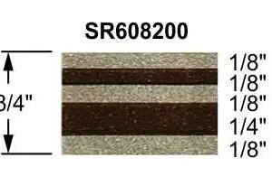3/4" Truck Stripes Paint Break Arizona Beige Metallic & Brown Metallic | 50' Roll