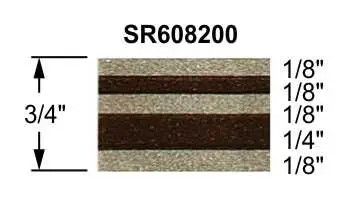 3/4" Truck Stripes Paint Break Arizona Beige Metallic & Brown Metallic | 50' Roll