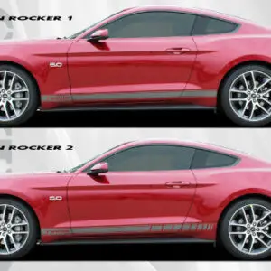 2015-UP Ford Mustang Stallion Rocker Stripe Vinyl Graphic Kit