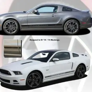 2010-2014 Ford Mustang Thunder Rocker 1 Graphic Kit