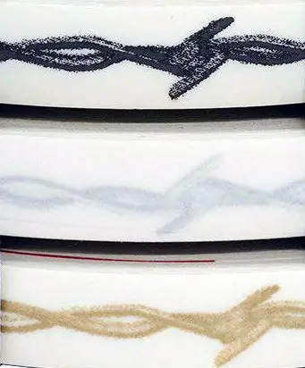 Barbed Wire 1/2" Wide Printed Stripe Roll
