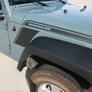 2008-2017 Jeep Wrangler Rundown Hood & Fender Vinyl Graphics Kit