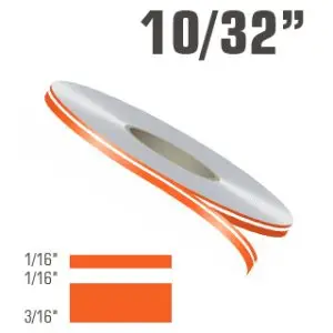 10/32" x 150' Double Line Single Color Pinstripe Tape Roll